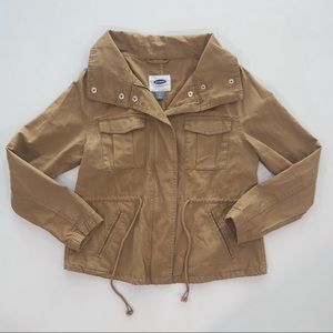 NWOT Old Navy Khaki Cargo Utility Jacket S